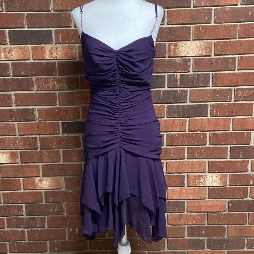 ABS Allen Schwartz Purple Party Dress Size 6
